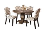 Hillsdale Lorient 5 Piece Round Dining Set with Parsons Chairs 5676DTRDSP5