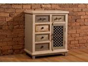 Hillsdale 5732 886 LaRose Five 5 Drawer One 1 Door Cabinet with Chicken Wire