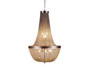 Elegant Lighting 1210 Paloma Collection Pendant Lamp D 21in H 33in Lt 6 Pewter Finish 1210D21PW
