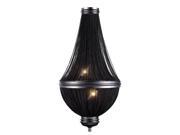 Elegant Lighting 1210 Paloma Collection Wall Sconce W 13.5in H 23.5in Ext 6.5in Lt 3 Dark Grey Finish 1210W13DG