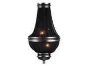 Elegant Lighting 1210 Paloma Collection Wall Sconce W 9.5in H 16.5in Ext 4.5in Lt 2 Dark Grey Finish 1210W9DG