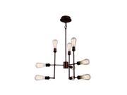 Elegant Lighting 1139 Ophelia Collection Pendant Lamp L 23in W 23in H 17.5in Lt 9 Cocoa Brown Finish 1139D23CB