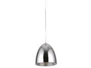 Elegant Lighting Industrial Collection Pendant lamp D 7.85in H 51in Lt 1 Chrome Finish PD1243