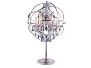 Elegant Lighting 1130 Geneva Collection Table Lamp D 22in H 34in Lt Polished nickel Finish Royal Cut Silver Shade Crystals 1130TL21PN SS RC