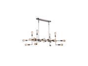 Elegant Lighting 1139 Ophelia Collection Pendant Lamp L 49in W 30.5in H 17.5in Lt 20 Polished Nickel Finish 1139D49PN