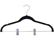 Achim VLVSKTBK12 Velvet Anti Slip Skirt Hangers Black
