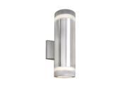 Maxim Lightray 2 Light Wall Sconce Brushed Aluminum