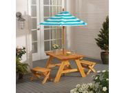 KidKraft 00506 Outdoor Table with Benches Umbrella