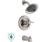 Delta BT14496 SS Traditional Single Handle 1 Spray Tub and Shower Faucet Trim in Stainless