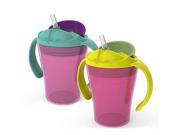 Summer Infant 6 oz. Summer Training Straw Cup 2 pack Girl 48090