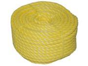 T.W. Evans Cordage Co. 5 8 In. X 100 Ft. Twisted Yellow Polypro Rope Coilette 31 055