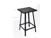Work Smart OSP Designs Olympia Metal Bar Table in Antique Black OLY424 AB