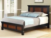 The Aspen Collection King Bed Rustic Cherry and Black 5521 600