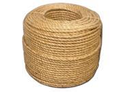 T.W . Evans Cordage 24 003 3 8 Inch by 600 Feet Grade Number 1 Manila Rope