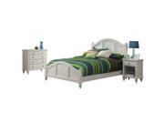 Bermuda Brushed White King Bed Night Stand and Chest White 5543 6018