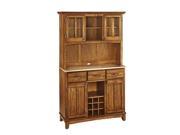 Buffet of Buffet with Wood Top and Hutch Cottage Oak 5100 0061 62