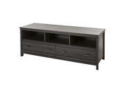 South Shore Exhibit TV Stand for TVs up to 60 In. Gray Oak