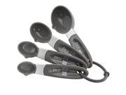 EKCO 123 4 Piece Measuring Spoon Set Gray Handle 1065229