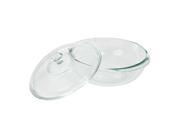 Pyrex Bakeware 2 qt Casserole Glass Cover Clear