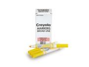 Crayola Bulk Ultra Clean Washable Markers Conical Tip Yellow 58 7800 034