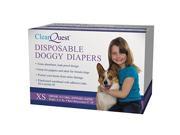 Clear Quest Disp Doggy Diapers XS US948 10