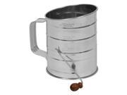 World Kitchen 1096583 3 Cup Crank Style Sifter