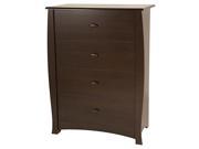 South Shore Beehive 4 Drawer Chest Espresso