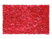SHAGGY RAGGY RED Size 2.8X4.8 Ft.