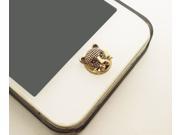 Kids Gift HOT 1pc Cute Animal Retro Leopard Head iPhone Home Button Sticker for iPhone 2 3 4 4s 4g 5 5c 5s 6 iPad iPod Cell Phone Charm