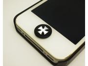 1pc Black Onyx Circle with Natural White Shell Cross iPhone Home Button Sticker for Iphone 6 4 4s 4g 5 5c iPad 2 3 4 iPad mini Buttons Cell Phone Charm
