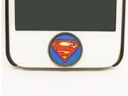 Kids Gift 1pc Glass Epoxy Transparent Times Gems Super Hero Superman iPhone Home Button Sticker for Iphone 6 4 4s 4g 5 5c iPad 2 3 4 iPad mini Buttons Cell Ph