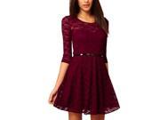 Stylebek Women s High Rise Zip Closure European Style Simple Dresses