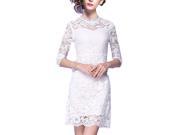 Stylebek Women s Stylish Simple Solid Casual 3 4 Sleeve Dresses