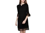 Stylebek Women s Slim Fit Elastic Hemline 3 4 Sleeve Dresses