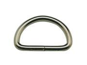 Metal Silvery D Ring 1 Inch Inside Diameter Rings For Ties Belts Straps Accessories Pack Of 20