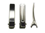 1.9 Silvery Extra Strong Prong Alligator Clips With Teeth Hair Clip Bow Pack Of 50