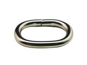 Metal Silvery 1 Inches Oval Handbag Ring Leather Bag Ring Monocyclic Hand Bag Accessories Adjust Buckle Connect Bag Belt DIY key chains Pack Of 20