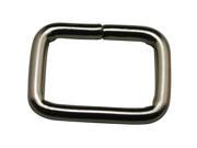 Generic Metal Silvery 1 Inch Inside Length Rectangle Buckle Belt Buckles Handbag Accessories Pack Of 15