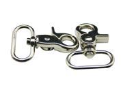 Generic Metal Silvery 1 Inch Inside Width Lobster Clasps Buckle Hook Key Ring Chain For Handbag Or Luggage Pack Of 15