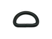 Metal Black 0.6 Inner Diameter D Ring D ring Buckle Hand Bag Belt Buckle Leather Bag Accessories Pack Of 30