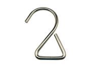 Generic Metal Galvanized Steel S Hooks 0.95 Triangle Inside Width for Strap Pack of 6