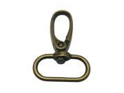Generic Metal Color Bronze Lobster Clasps 1 Inches Inside Diameter Oval Swivel Trigger Clips Hooks for Purse Bag Straps Pack of 10