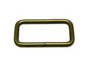 Generic Metal Bronze Rectangle Buckle 1.5 X 0.75 Inside Dimensions Loop Ring Belt and Strap Keeper for Backpack Bag Accessories Pack of 6