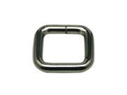 Generic Metal Silvery Square Buckle 0.8 X 0.8 Inside Dimensions Loop Ring Belt and Strap Keeper for Backpack Bag Accessories Pack of 6