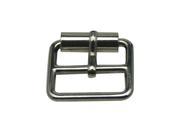 Generic Metal Silvery Rectangle Buckle with Slider Bar 0.7 X 0.5 Inside Dimensions for Belt Handbag Strap Keeper Accessories Pack of 25
