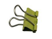Small Binder Clips Yellow 0.75 Width and 0.3 Capacity Pack of 36