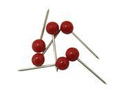 0.16 Diameter Small Head Map Tacks Color Red Pack of 200