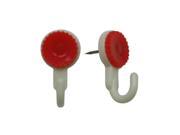 Plastic Push Pin with Hook Gear Shape Plan Head 0.55 Diameter Pack of 50