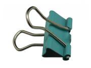 Small Binder Clips 0.75 Width and 0.3 Capacity Color Green Pack of 36