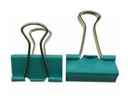 Binder Clips 1.6 Inches Width and 0.6 Inches Capacity Color Green Pack of 20